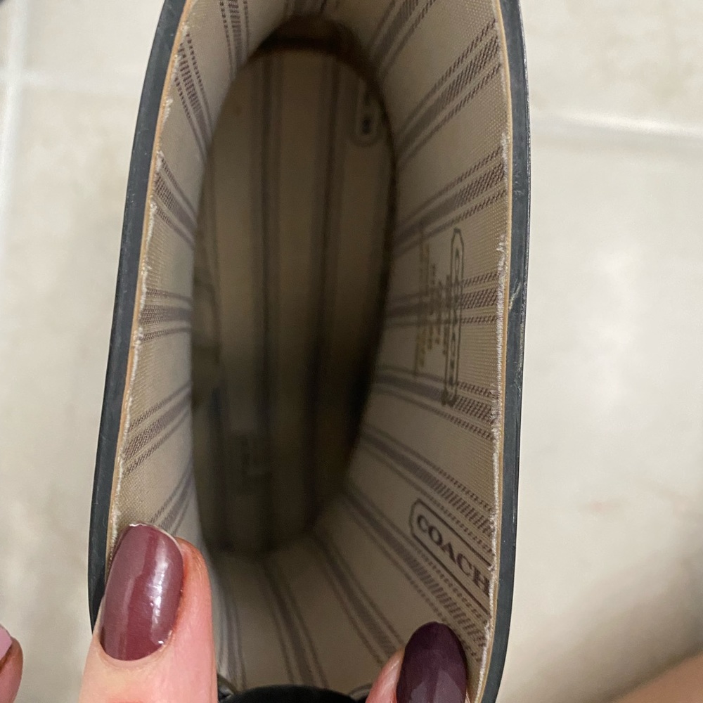 Black Coach Rainboots - Picture 4 of 6